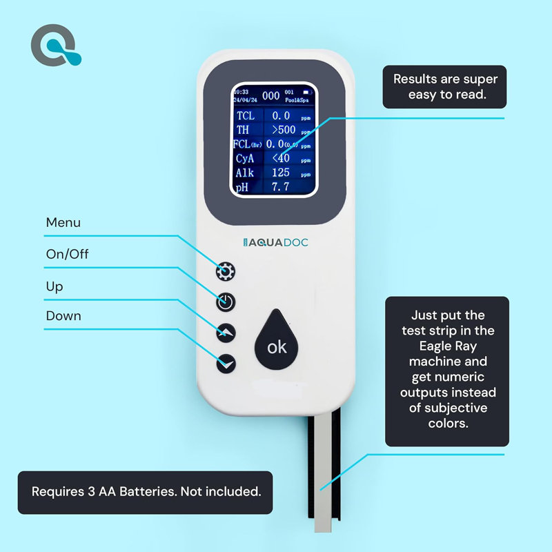 MAV AquaDoc Digital Water Testing Kit - Digital Hot Tub Water